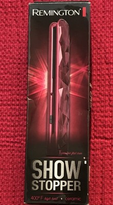 New Remington S-1600 Ceramic Flat Iron 1'' 400°F 30s Heat Up Red Unisex 2012 HTF