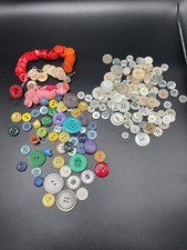Vintage 1950s-70s Mixed Button Lot 100+ Green...