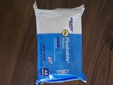 Equate Flushable Wipes 5 Pack 240 Wipes - Fresh Scent - Hypoallergenic- NEW