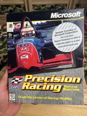 New Microsoft Precision Racing Indy Car Simulator 1997 Windows CD Rom Game