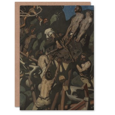 Akseli Kallela Theft of the Sampo Painting Detail Art Greeting Card