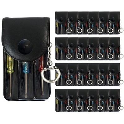 Bulk Pack Mini Screwdriver Keychain Set   24 Sets of Handy 3-Piece Screwdrive...