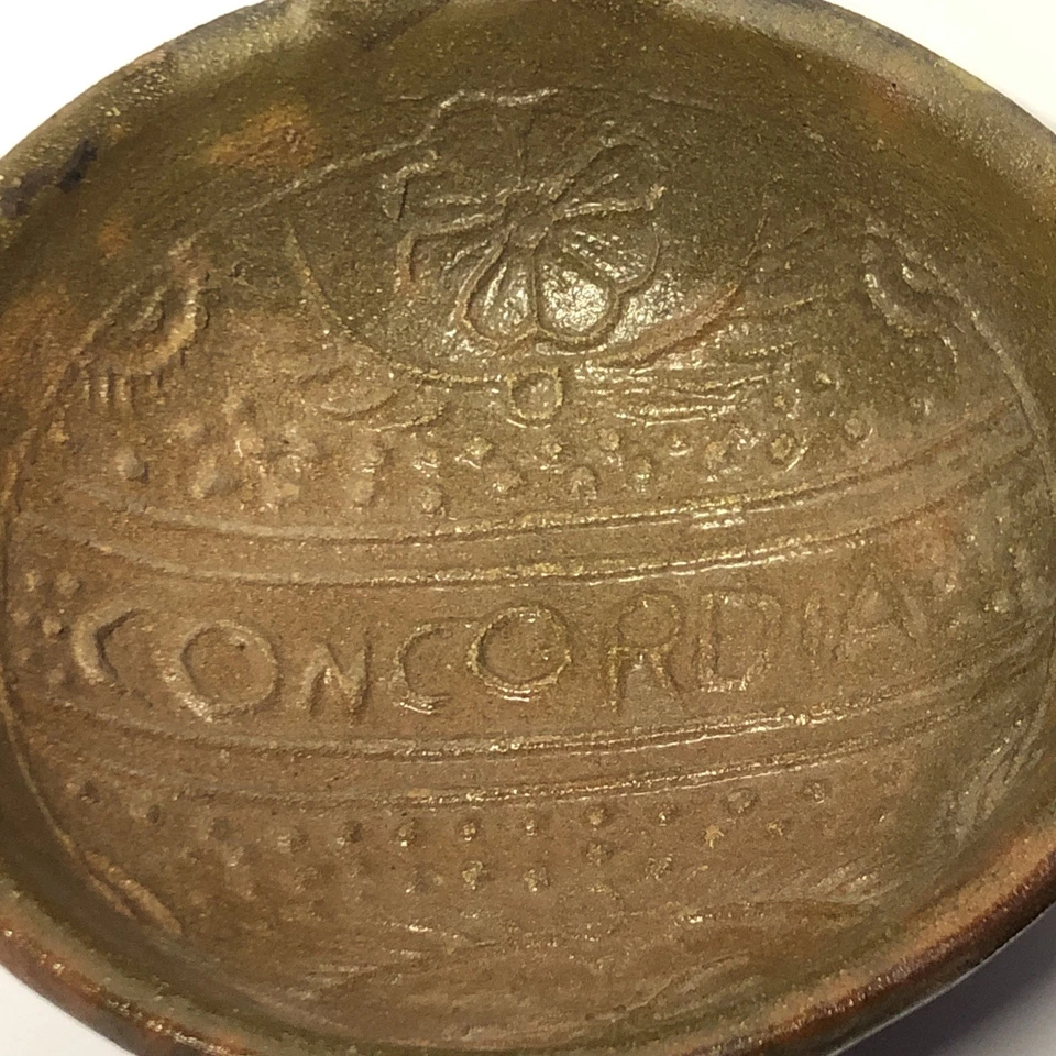 罕见 VNTG 7 英寸 Molcajette Tejolote 砂浆陶瓷杵墨西哥手工研磨机 — 第 2/4 张图片