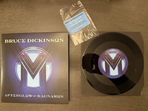 Bruce Dickinson Afterglow Of Ragnarok & Comic Book  7" Single Iron Maiden Vinyl