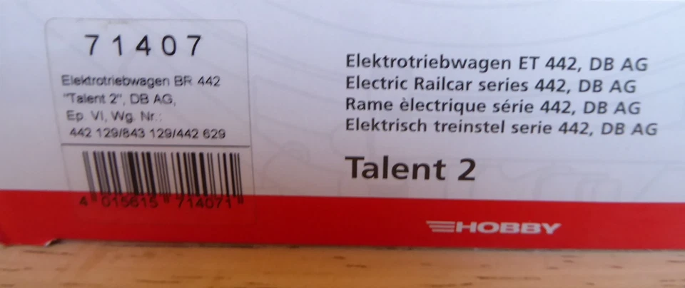 Piko 71407 Tt Electric Railcars Br 442 Talent 2, 3-teil.der DB Ag Epoch 5/6 Dss - Image 3 of 4