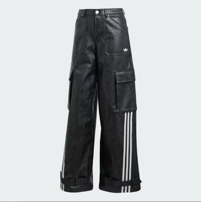 adidas Adilenium Season 3 Vintage Faux Leather Cargo Pants JX9226