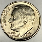 1961 - P Roosevelt Dime - Circulated Condition - 90% Silver - US Coin - 3971
