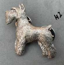 Vintage GG Harris Pewter Schnauzer Lapel Pin