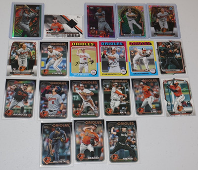 Baltimore Orioles 20 Card Lot, Rookies, Parallels, Inserts, And More!