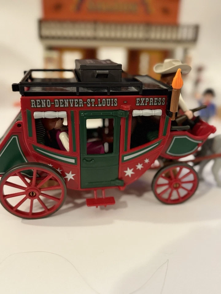 Huge Western Playmobil Lot W/ Multiple Sets Including Saloon, Sheriff, &Carriage - Image 2 of 4