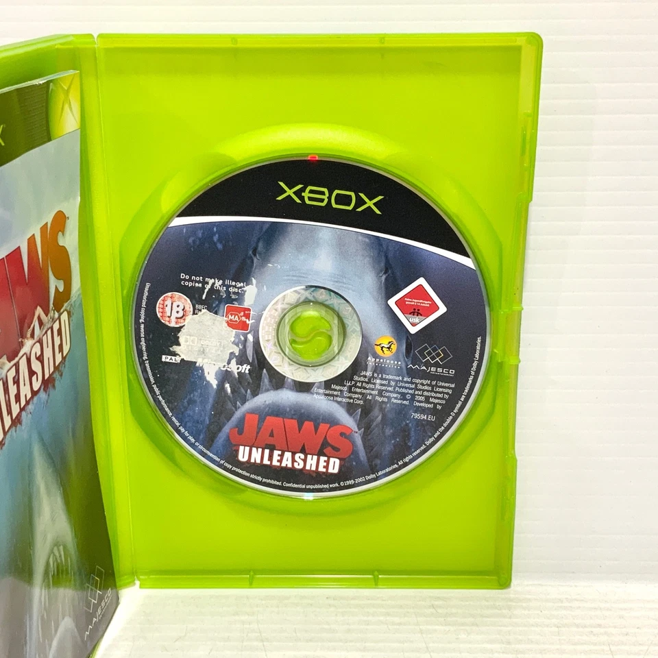 Jaws Unleashed + Manual - Xbox Original - Tested & Working - Free Postage - Image 2 of 4