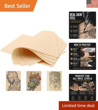 Realistic Double-Sided Tattoo Skin for Eyebrow and Lip Practice   10 Sheets