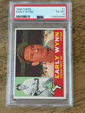 Early Wynn 1960 Topps Baseball #1 Chicago White Sox PSA 6 EX-MT SHARP HOF!