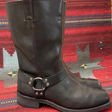 Harley Davidson Broken-In  Distressed Square Toe Harness Moto Boots Engineer Me