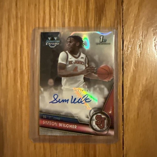 2023-24 Bowman U Chrome Prospect Autographs Simeon Wilcher Lava Refractor /199