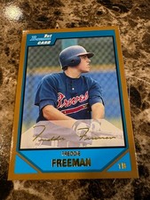 FREDDIE FREEMAN 2007 Bowman Draft Gold #BDDP12 Braves Rookie - A