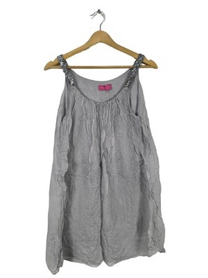 YOUR & SELF Tunika Damen Top Gr. DE 36 hellgrau Casual-Look