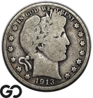 1913 Barber Half Dollar, Choice Fine++