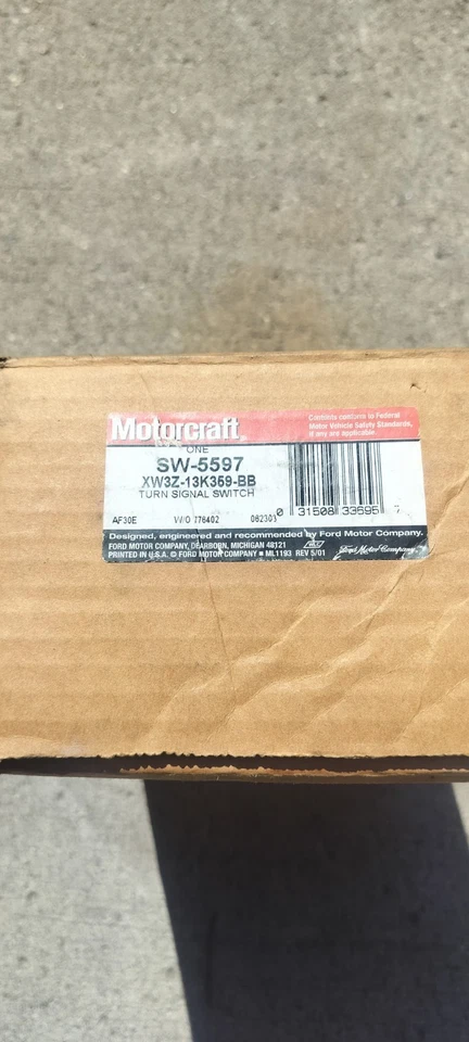 NOS NEW 1995-1997 FORD CROWN VICTORIA TURN SIGNAL SWITCH XW3Z-13K359-BB SW-5597 - Image 4 of 4