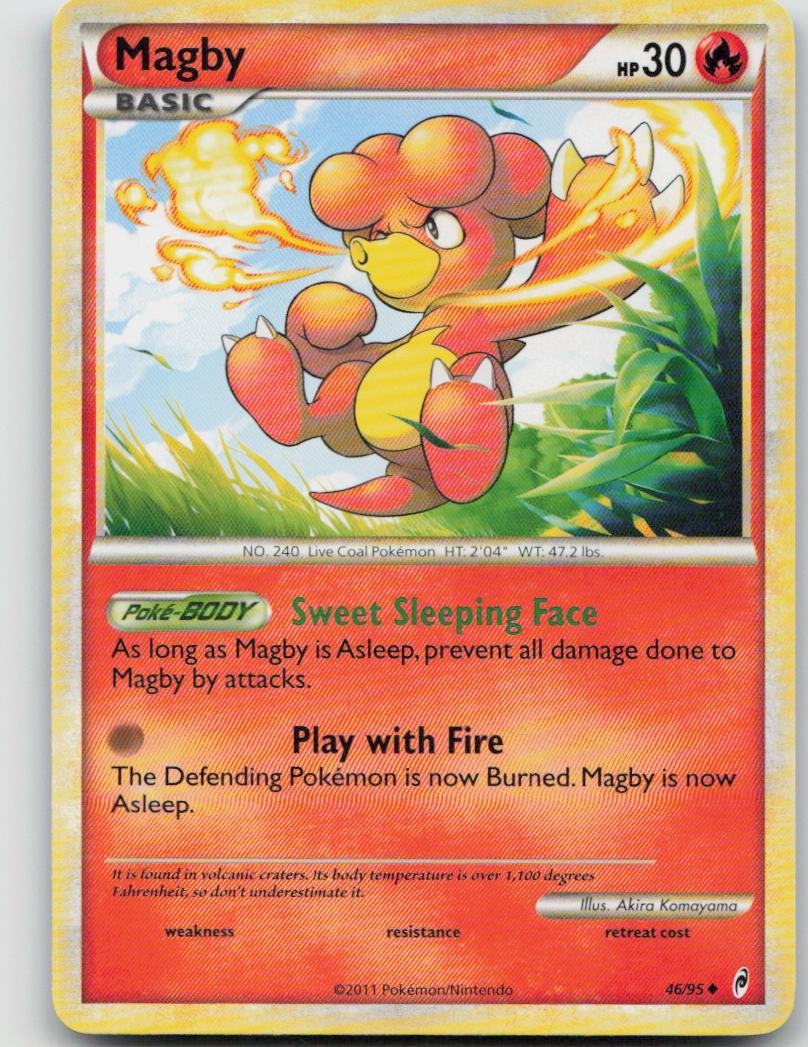 MAGBY 46/95 UNCOMMON CALL OF LEGENDS POKEMON NM/M