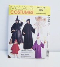 McCall s Costume Sewing Pattern 7838 Wizard Witch Angel Adult Child Uncut