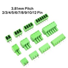 KF2EDG PCB Terminal Block Connector 3.81mm Pitch 2/3/4/5/6/7/8/9/10/12 Pin