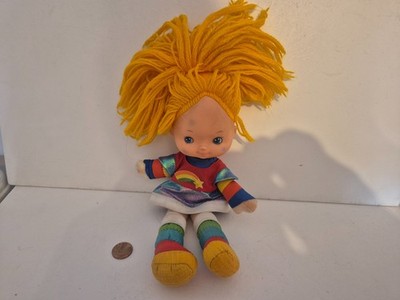 Vintage Rainbow Brite Hallmark Puppe, 1983, 12 Zoll, Vinyl Gesicht, orange Haare