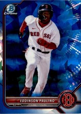Eddinson Paulino 2022 Bowman Draft Chrome Sapphire #BDC-62 Boston Red Sox