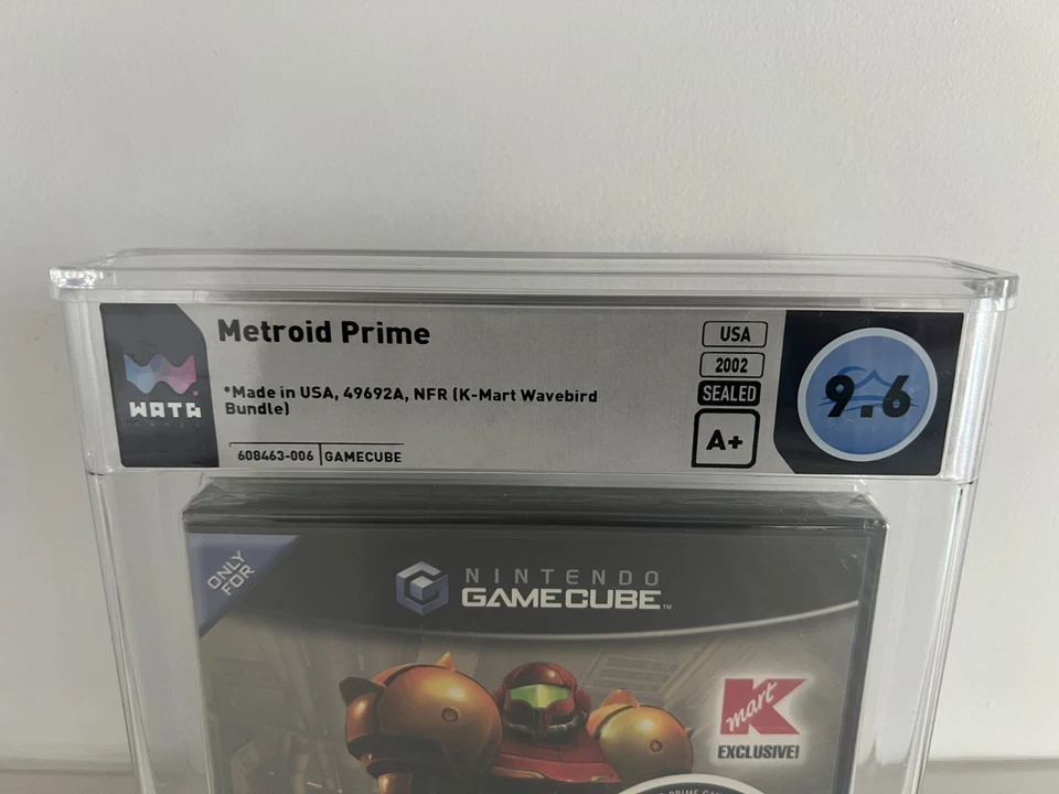 Metroid Prime (Nintendo GameCube) WATA 9.6 A+ New Sealed Graded Wavebird K-Mart! - Image 4 of 4