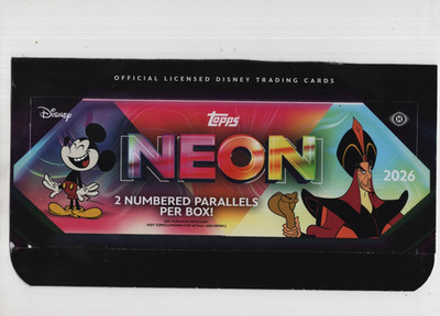 2026 TOPPS NEON DISNEY BASE CARD 1-200 YOU PICK YOUR CARD