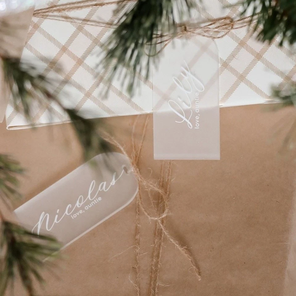 20Piece Acrilico Segni Vuoto Reserved Segni Acrilico Segnaposti Trasparente - Immagine 3 di 4