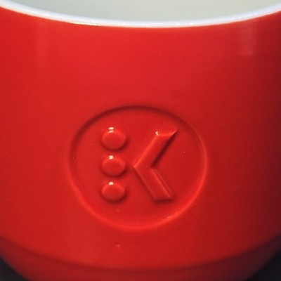 Keurig Signature RED Ceramic Coffee Mug Embossed Logo 14.5 oz | eBay