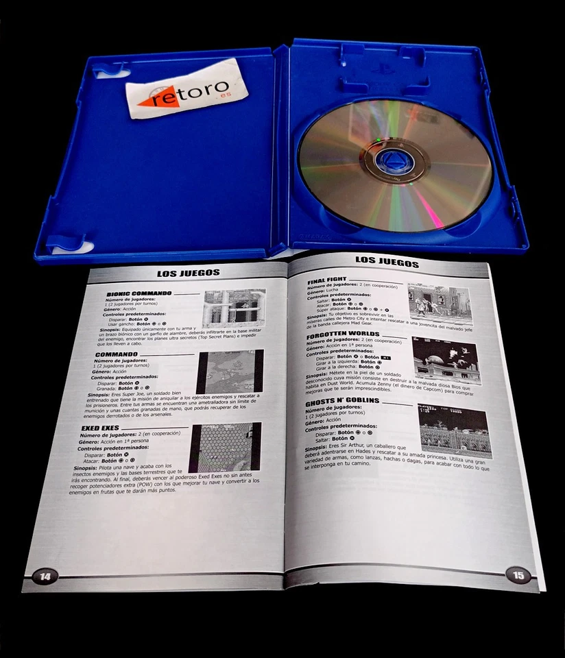 CAPCOM CLASSICS COLLECTION VOLUME 1 Sony PS2 PLAYSTATION 2 play2 PAL-España Ita - Imagen 3 de 3