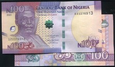 NIGERIA  P-NEW , 100-NAIRA , 2021  UNC