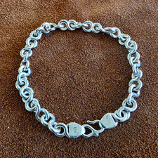 Sterling Silver Infinity Link Bracelet