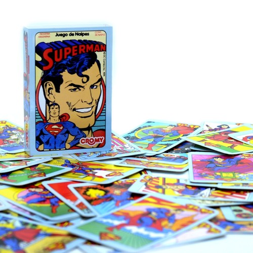 Superman Deck of Cards Cromy TV Cartoons 80s Game Made in Argentina Super Friend - 第 2/11 張圖片