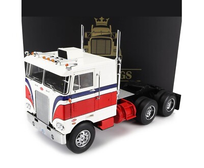 1977 PETERBILT 352 PACEMAKER WHITE-RED-BLUE 1:18 SCALE BY ROAD KINGS RK180153W