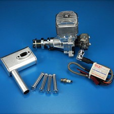 DLE30 Engine W/Electronic Igniton  Muffler For 30CC Fix Wing RC Plane Updated
