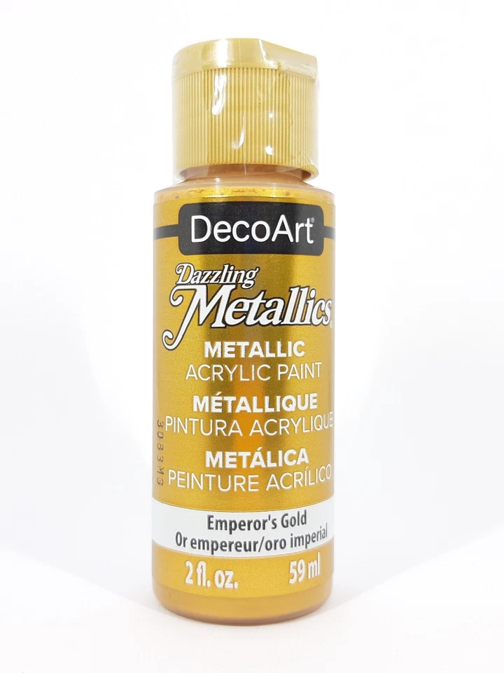 DecoArt Dazzling Metallics Acrylfarbe 59ml DA148 Emperor's Gold