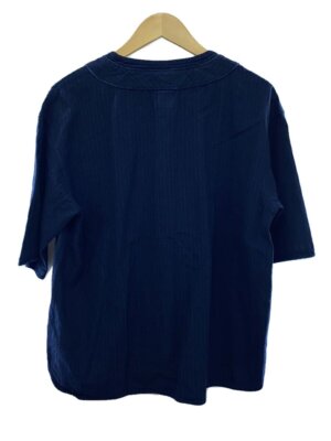 visvim / 23AW/DUGOUT SHIRT S/S/3/ウール/NVY/ストライプ/0222905011008 visvim 23AW/DUGOUT SHIRT S/S/Size3/Wool/NVY/Stripe/0222905011008