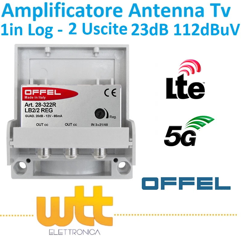 Amplificatore Di Segnale Per Antenna TV Da Interno UHF VHF Alto - Foto 5
