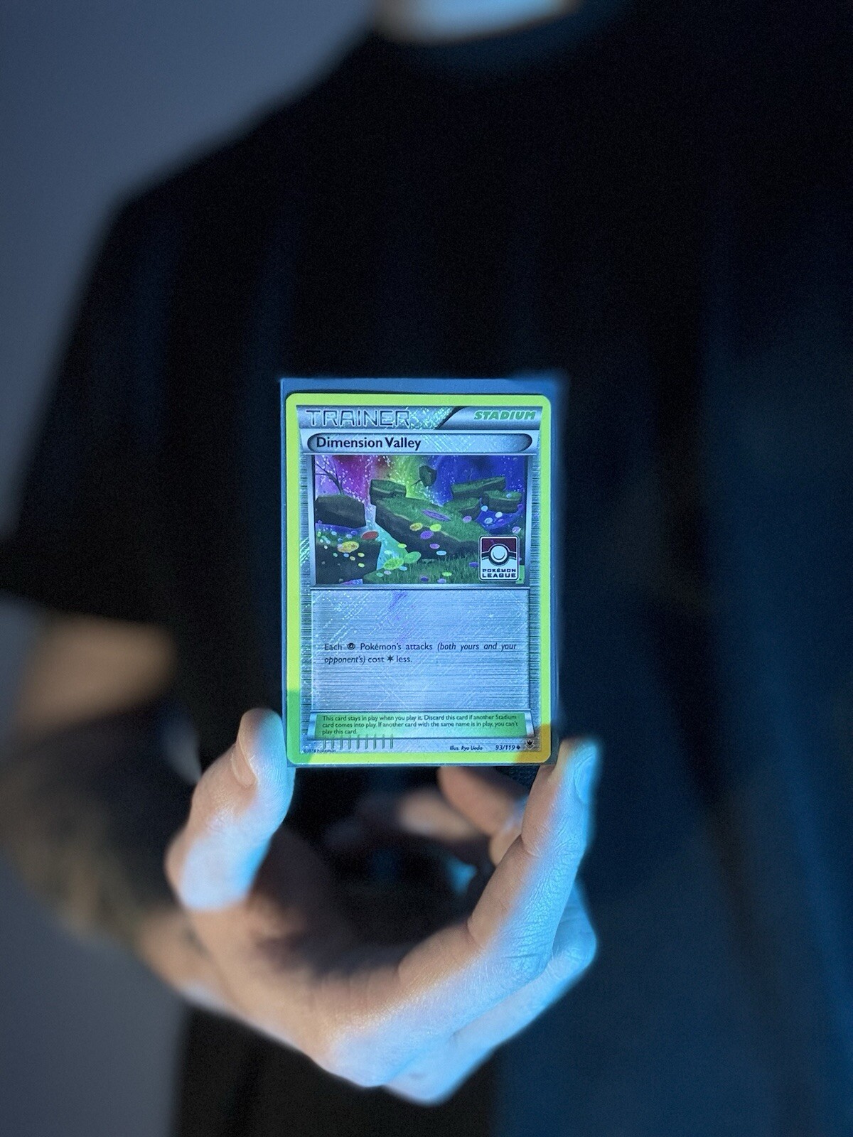 Dimension Valley 93/119 Crosshatch Holo League Promo Pokemon Card 2014 LP