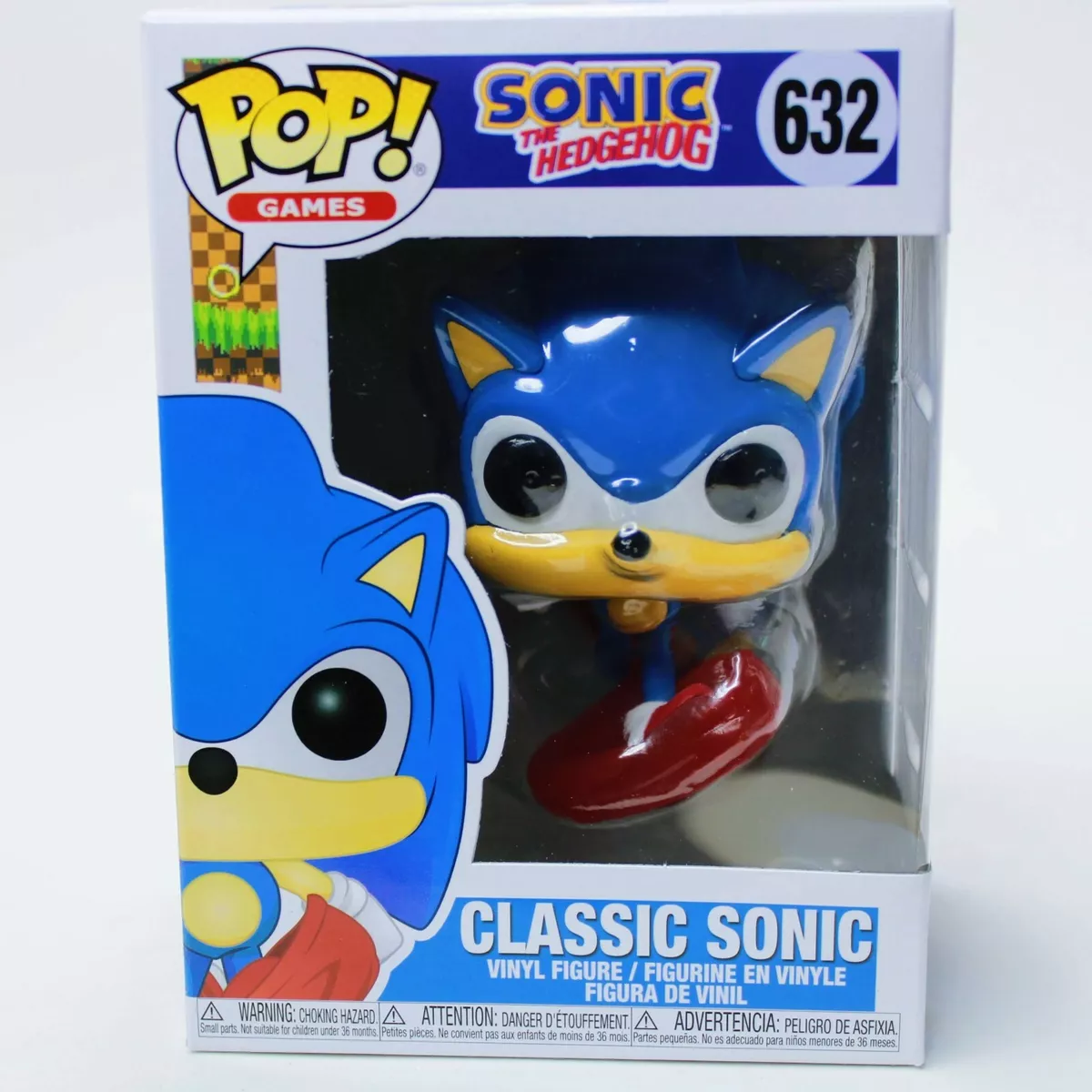 Funko Pop Sonic Clássico 632 Sonic The Hedgehog