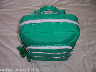 KIPLING KADEN Multi Zip nylon backpack in Island Green Spectator color NWT Kipling KADEN Large Backpack Island Green Spectator  main image 4