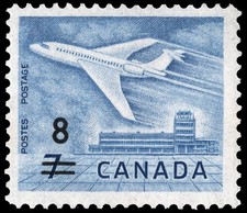 🍁Canada    #430   JET PLANE OTTAWA      Brand New 1964 Original Pristine Gum