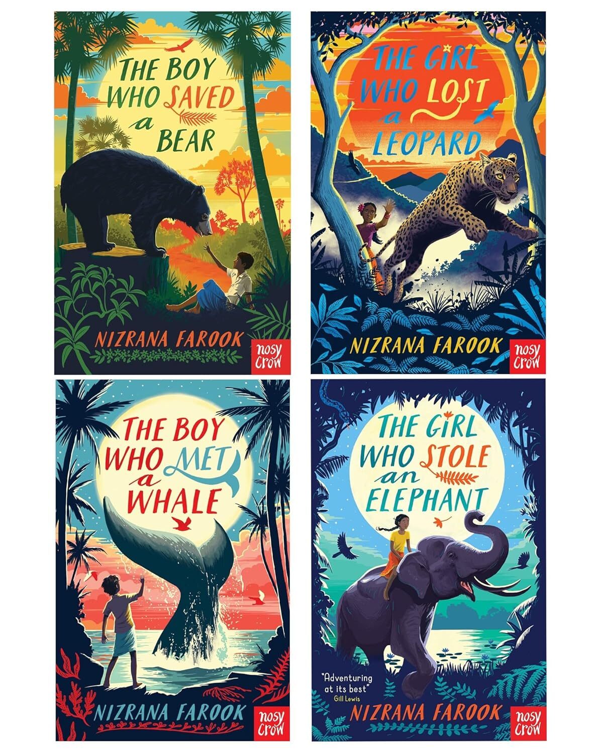 Nizrana Farook Collection 4 Books Set Girl Who Stole an Elephant, Who Saved Bear