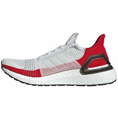 New Adidas Ultra Boost 19 SZ 9 Mens EF1341 White Black Red Primeknit  192615247915 | eBay