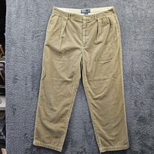 Polo Ralph Lauren Andrew Corduroy Pants Vintage Pleated Men 38x30