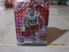 Daniel Sorensen 2021 Panini Mosaic #7 Pink Camo Prizm Chiefs