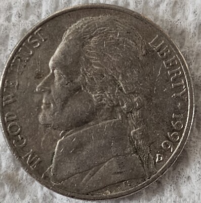 1996 Very Rare Jefferson Nickel, Double Rim Reverse, DDO, Multiple